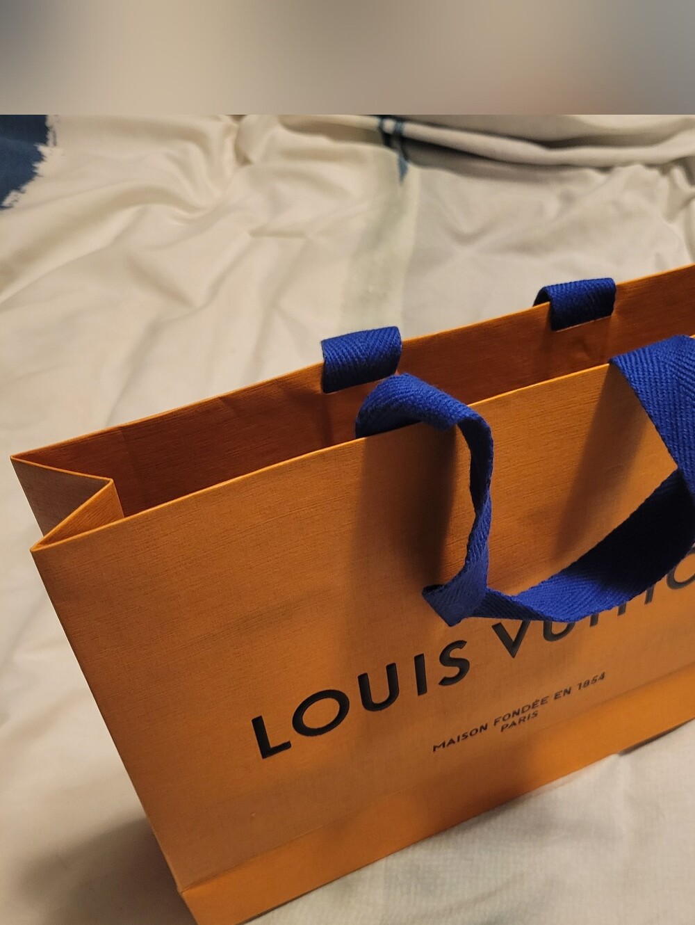 Louis Vuitton Luxury Shopping Gift Bag, Paper Bag -Small